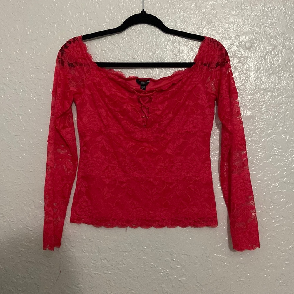 GUESS RED TOP